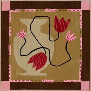 Out of Vase Blooms IIII Brown Canvas Art Print by Urban Road, a Prints for sale on Style Sourcebook