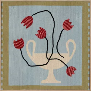 Out of Vase Blooms VI Light Blue Canvas Art Print by Urban Road, a Prints for sale on Style Sourcebook