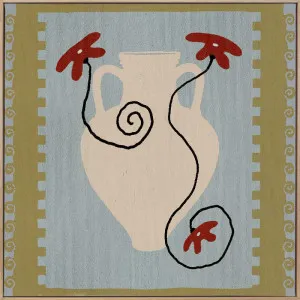 Out of Vase Blooms IX Light Blue Canvas Art Print by Urban Road, a Prints for sale on Style Sourcebook