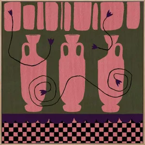 Out of Vase Blooms X Pink Canvas Art Print by Urban Road, a Prints for sale on Style Sourcebook