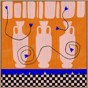 Out of Vase Blooms X Orange Canvas Art Print by Urban Road, a Prints for sale on Style Sourcebook