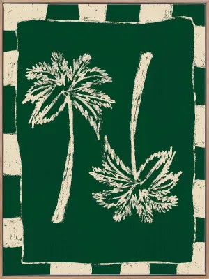 Palm Paradise Green Canvas Art Print by Urban Road, a Prints for sale on Style Sourcebook