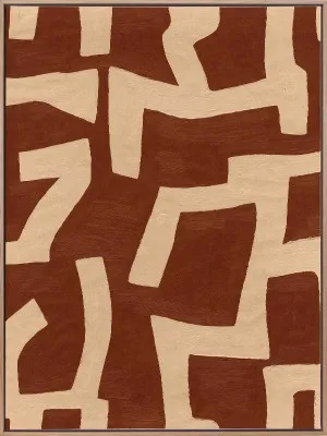 Primal Terracotta I Canvas Art Print by Urban Road, a Prints for sale on Style Sourcebook