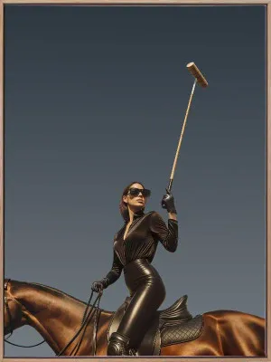She?s a Polo Player Canvas Art Print by Urban Road, a Prints for sale on Style Sourcebook