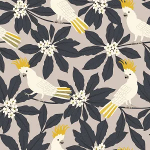 Sulphur Crested Cockatoo Stone Wallpaper by Urban Road, a Wallpaper for sale on Style Sourcebook