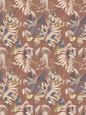 Tales of the Bushland Buddies Dusty Rose Pink Wallpaper by Urban Road, a Wallpaper for sale on Style Sourcebook