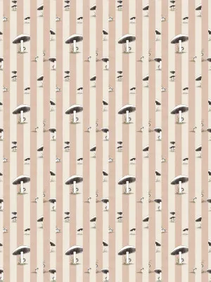 Toadstool Peakaboo Light Warm Tulle Pink Wallpaper by Urban Road, a Wallpaper for sale on Style Sourcebook