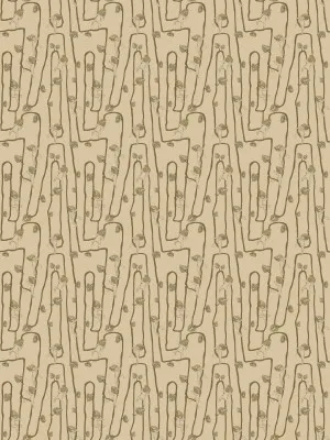 Giggly Bush Babies Pale Desert Neutral Wallpaper by Urban Road, a Wallpaper for sale on Style Sourcebook