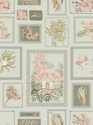 Little Bushland Memories Light Mint Green Wallpaper by Urban Road, a Wallpaper for sale on Style Sourcebook