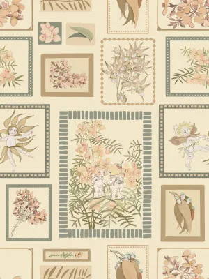 Little Bushland Memories Ivory Neutral Wallpaper by Urban Road, a Wallpaper for sale on Style Sourcebook