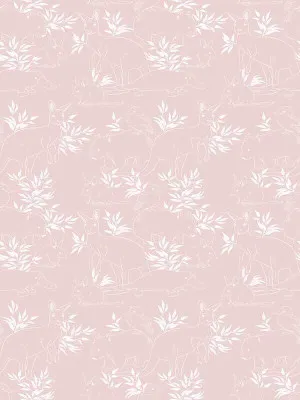 Bushland Friends II Blush Wallpaper by Urban Road, a Wallpaper for sale on Style Sourcebook