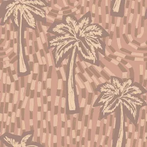 Palm Flow Light Pink Wallpaper by Urban Road, a Wallpaper for sale on Style Sourcebook