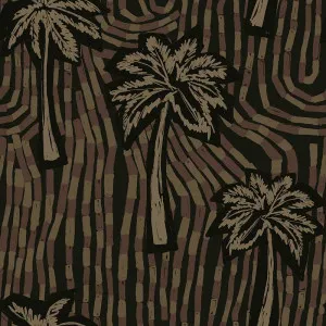 Palm Flow Black Wallpaper by Urban Road, a Wallpaper for sale on Style Sourcebook
