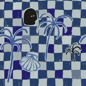 Checker Bay Dark Blue Wallpaper by Urban Road, a Wallpaper for sale on Style Sourcebook