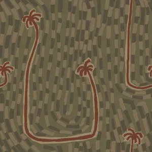 Palm Drift Moss Green Wallpaper by Urban Road, a Wallpaper for sale on Style Sourcebook