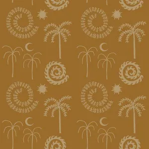 Daydream Isle Ochre Wallpaper by Urban Road, a Wallpaper for sale on Style Sourcebook