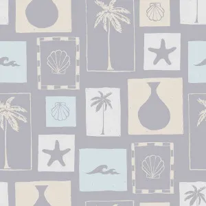 Coastal Archives Light Blue Wallpaper by Urban Road, a Wallpaper for sale on Style Sourcebook