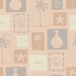 Coastal Archives Neutral Wallpaper by Urban Road, a Wallpaper for sale on Style Sourcebook