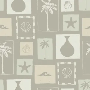 Coastal Archives Sage Green Wallpaper by Urban Road, a Wallpaper for sale on Style Sourcebook