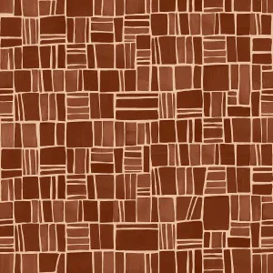 Tarrae Terracotta Wallpaper by Urban Road, a Wallpaper for sale on Style Sourcebook