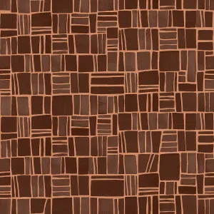 Tarrae Deep Brown Wallpaper by Urban Road, a Wallpaper for sale on Style Sourcebook
