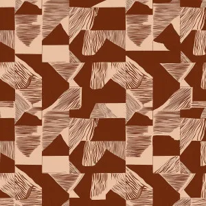 Collage Warm Brown Wallpaper by Urban Road, a Wallpaper for sale on Style Sourcebook