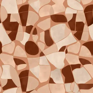 Mosaic Blush Clay Wallpaper by Urban Road, a Wallpaper for sale on Style Sourcebook
