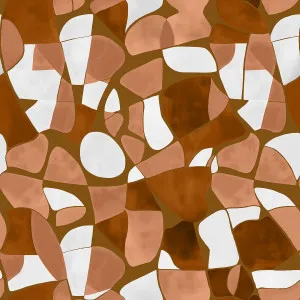 Mosaic Warm Brown Wallpaper by Urban Road, a Wallpaper for sale on Style Sourcebook