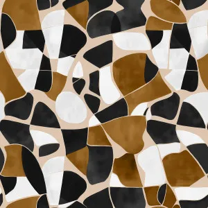 Mosaic Black Gold Wallpaper by Urban Road, a Wallpaper for sale on Style Sourcebook