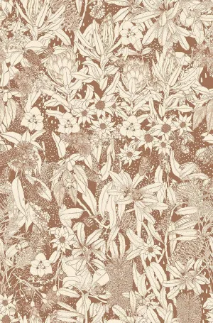 Monochrome Natives II Sepia Wallpaper by Urban Road, a Wallpaper for sale on Style Sourcebook