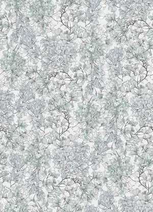 Bougainvillea Soft Blue Wallpaper by Urban Road, a Wallpaper for sale on Style Sourcebook