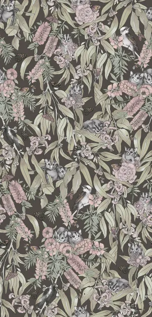 Sugar Gliders Deep Moss Wallpaper by Urban Road, a Wallpaper for sale on Style Sourcebook