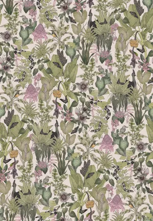 Rainforest Rose Pink Wallpaper by Urban Road, a Wallpaper for sale on Style Sourcebook