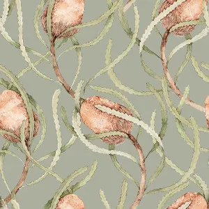 Banksia Sage Wallpaper by Urban Road, a Wallpaper for sale on Style Sourcebook