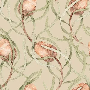 Banksia Natural Wallpaper by Urban Road, a Wallpaper for sale on Style Sourcebook
