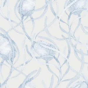 Banksia Mono Pale Grey Wallpaper by Urban Road, a Wallpaper for sale on Style Sourcebook