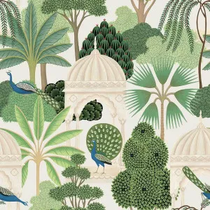 Peacocks at Play Light Wallpaper by Urban Road, a Wallpaper for sale on Style Sourcebook