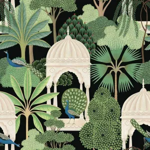 Peacocks at Play Dark Wallpaper by Urban Road, a Wallpaper for sale on Style Sourcebook