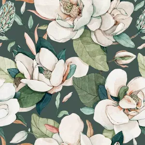 Magnolia Major Jade Wallpaper by Urban Road, a Wallpaper for sale on Style Sourcebook