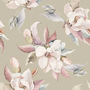 Sweet Magnolia Natural Wallpaper by Urban Road, a Wallpaper for sale on Style Sourcebook