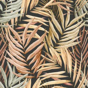 Among the Palms Charcoal Wallpaper by Urban Road, a Wallpaper for sale on Style Sourcebook