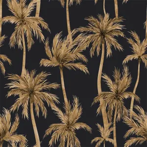 Island Breeze Black Wallpaper by Urban Road, a Wallpaper for sale on Style Sourcebook