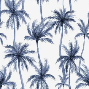Island Breeze Navy Wallpaper by Urban Road, a Wallpaper for sale on Style Sourcebook