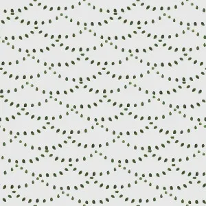 Dotted Scallops Olive Wallpaper by Urban Road, a Wallpaper for sale on Style Sourcebook