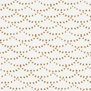 Dotted Scallops Sepia Wallpaper by Urban Road, a Wallpaper for sale on Style Sourcebook