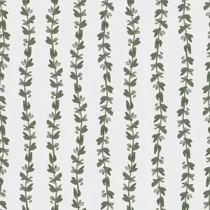 Vine Swinging Olive Wallpaper by Urban Road, a Wallpaper for sale on Style Sourcebook