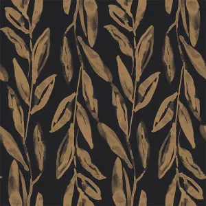 Olive Branch Black Wallpaper by Urban Road, a Wallpaper for sale on Style Sourcebook