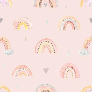 Rainbow Blush Wallpaper by Urban Road, a Wallpaper for sale on Style Sourcebook