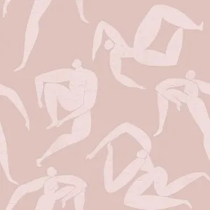 Modern Art Blush Wallpaper by Urban Road, a Wallpaper for sale on Style Sourcebook