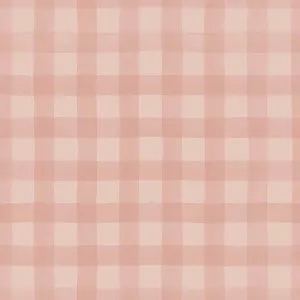 Gingham Coral Wallpaper by Urban Road, a Wallpaper for sale on Style Sourcebook